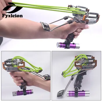 

High Quality ! Outdoor Shooting Hunting Powerful Laser Slingshot with Infrared Flashlight Stainless Steel Alloy Slingshot
