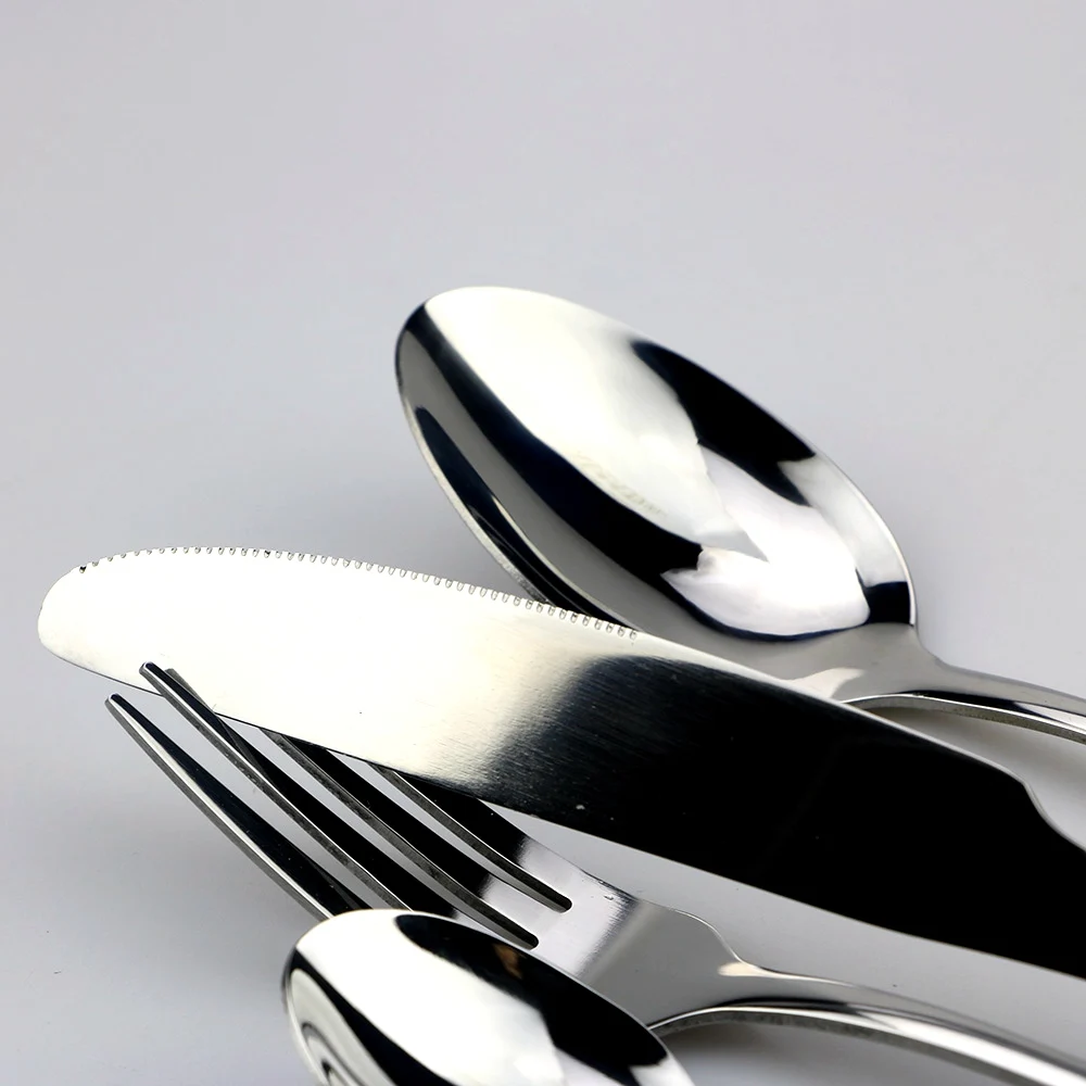 24 шт 304 нержавеющая сталь набор посуды синее зеркало набор столовых приборов Черное золото столовые ножи вилки Ресторан Посуда Обслуживание 6