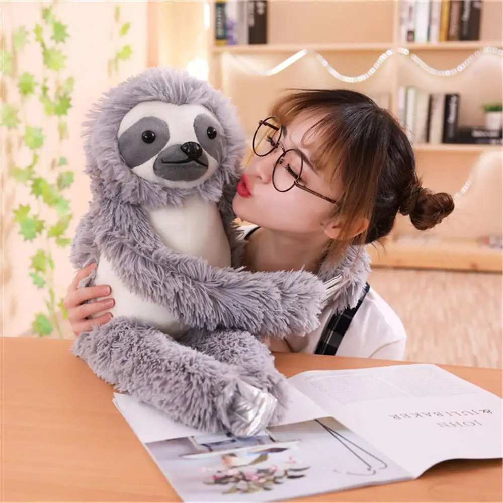 1 шт., 75 см, креативное гигантское моделирование, Kawaii, реалистичное животное Ленивец, плюшевая кукла Bradypod, Игрушки для маленьких детей, рождественские подарки