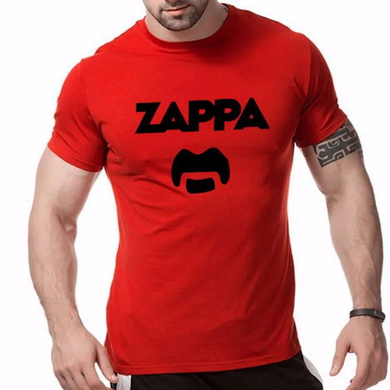 

2018 Summer Fashion Eccentric Rock Icon Frank Zappa Funny Print T-shirts Men Casual Short Sleeve T Shirts Top Tees Tshirts
