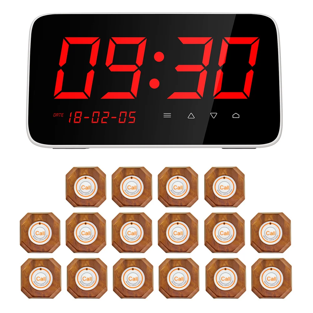 KERUI 16 pcs Wireless Pager Calling System Call Button Digital Restaurant Waiter Service Pager System KERUI 16 pcs Wireless Pager Calling System Call Button Digital Restaurant Waiter Service Pager System