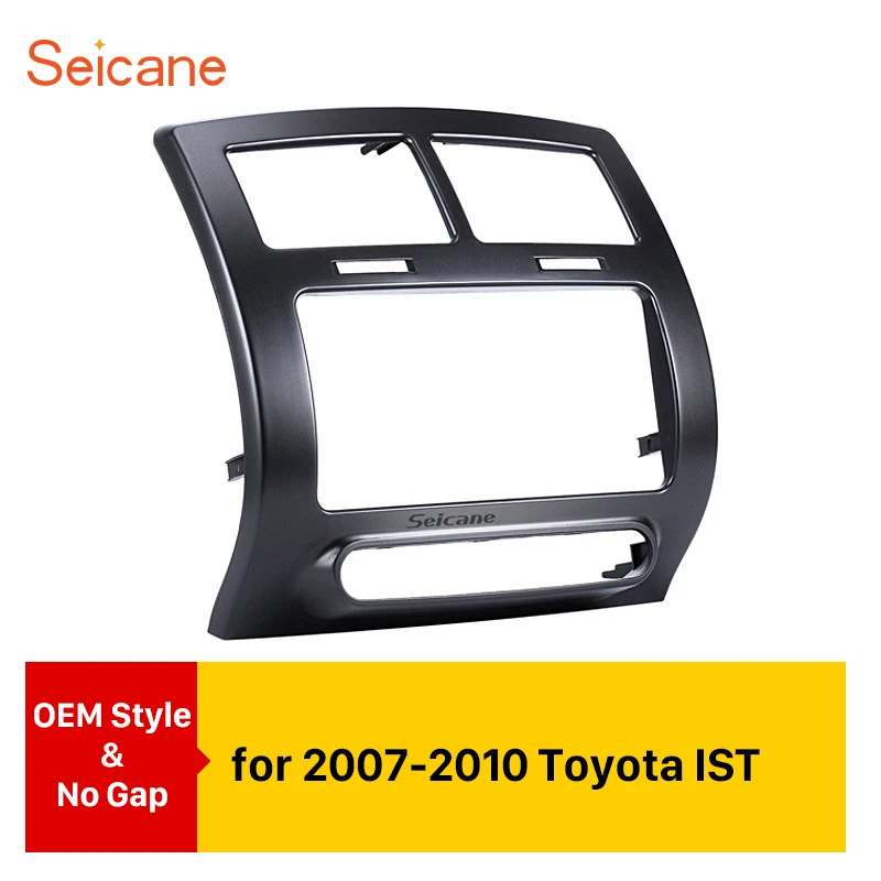 

Seicane Double Din Frame Fascia Refitting Cover Trim Mount Kit Dashboard For Toyota IST Urban Cruiser Scion xD