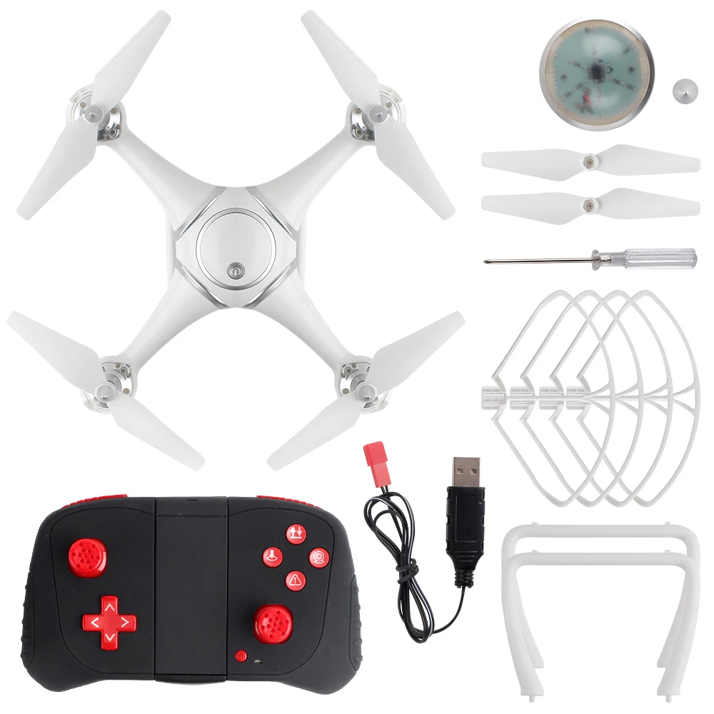 Удерживающий высоту WIFI FPV RC Дрон s7 Безголовый режим Квадрокоптер со светодиодным