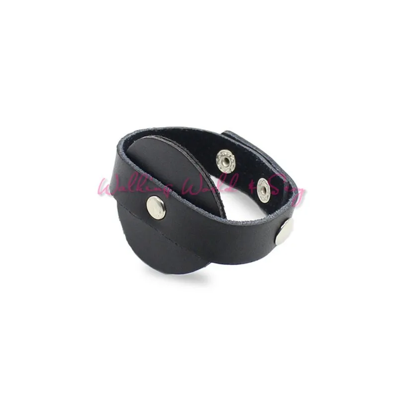 Adjustable Pu Leather Cock Ring Male Penis Ring Time Delay Ejaculation Extender Strap Ring Fetish Cockring Sex Toys For Men Gay (4)