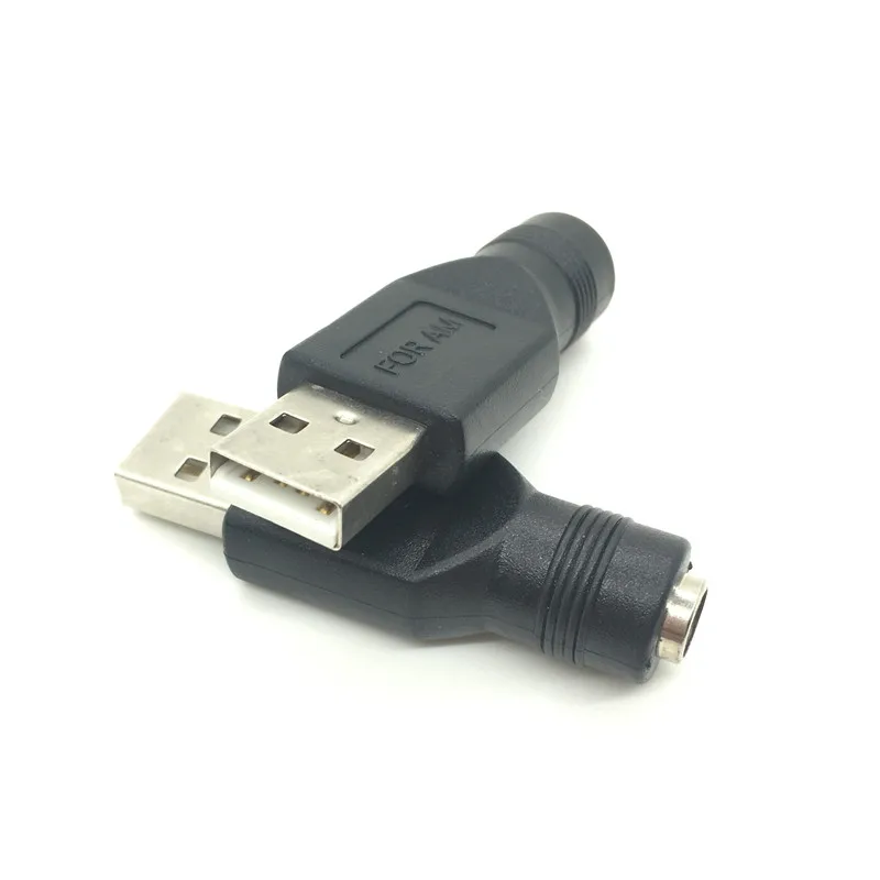 2 шт. DC 5,5*2,1 мм Гнездовой разъем для USB 2,0 штекер 5 В DC разъем питания адаптер для ноутбука ПК