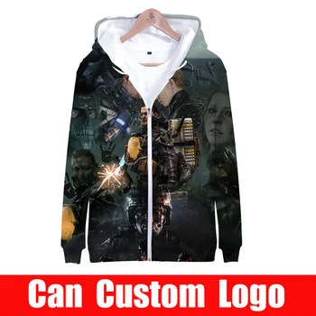 

Hot Sale Productions Death Stranding Luden Game Hoodie Sweatshirt Jacket Zipper Hoodie Costumes 2019 new Hoodies