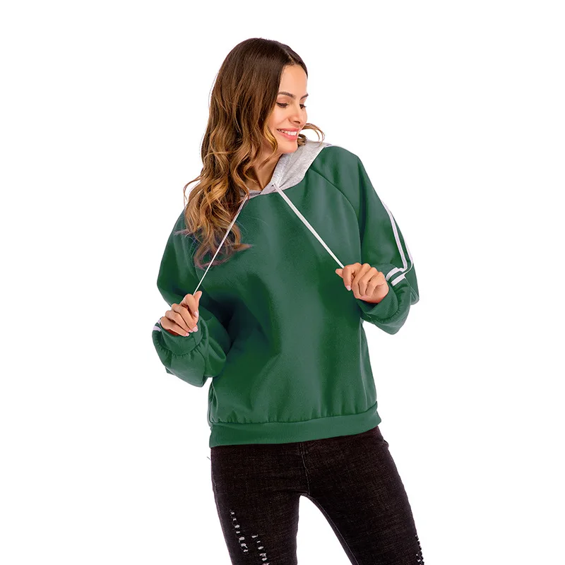 

YYFS 2019 New Fashion Patchwork Color Long Sleeve Sweatshirt Hoodies Women Autumn Winter Tracksuit Harajuku Sweat femme sudadera