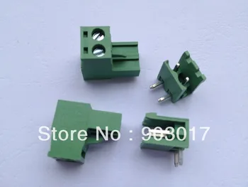 

Angle 2way/pin 5.08mm Screw Terminal Block Connector Pluggable Type Green 180 Pcs Per Lot HOT Sale