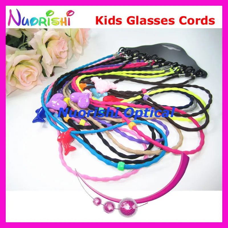 

12pcs or 60pcs L604 Cute Cartoon Kids Children Eyeglass Sunglass Eyewear Glasses String Lanyard Cords free shipping