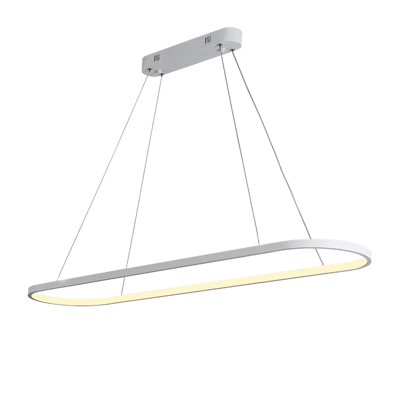white modern light fixture