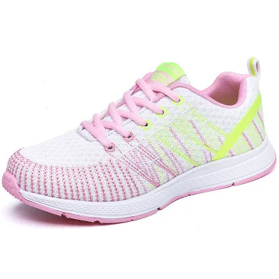 Женская обувь; сезон весна-осень; Новинка; спортивная женская обувь; прогулочная дышащая обувь; Sapatilhas; прогулочная обувь; женские кроссовки; обувь на платформе - Цвет: -JG605 White pink