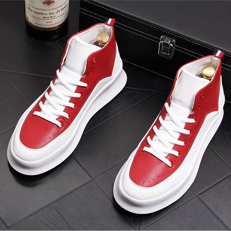 Várias 38 Dedo Plataforma De Sapatas Lazer Casuais Dos Da Primavera Chegada Frente Pé Redondo Moda Respirável Plana Sapatos Errfc Do 43 Vermelho Homens branco Cores Nova npBf0vqw