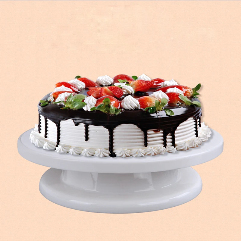 

27.5cm Cake Turntable Decorating Platform Revolving Decoration Stand Plate Turntable Cake Swivel Christmas Baking Tools 25