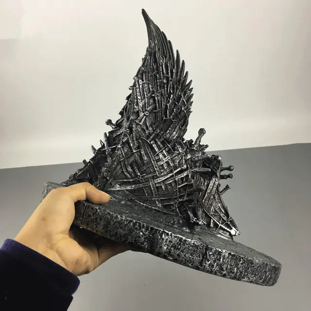 Special Price [Funny] The Iron Throne 17cm Game Of Thrones A Song Of Ice And Fire Figures Action & Toy Figures One Piece Collection Model gift