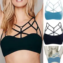 Для женщин Lace-Up Crop Top бюстгальтер без косточек Бюстье Cami Майка-топ пляжные Топы