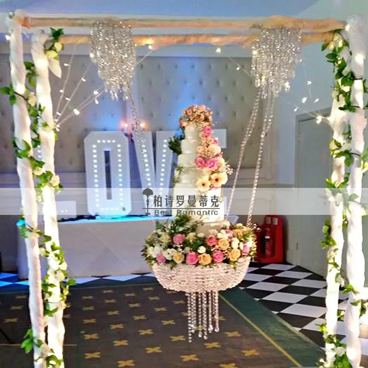 Свадебный подвесной торт стенд фантазия свадьбы и декор свадебный торт люстры