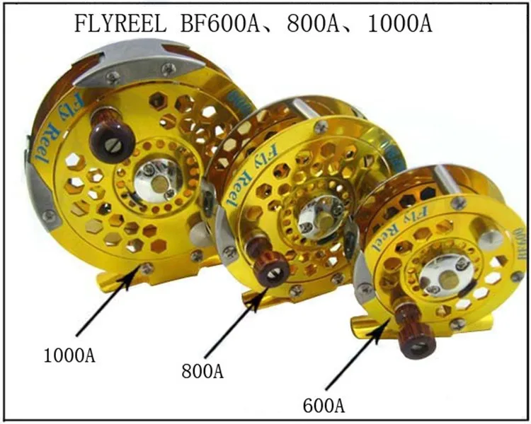 Carretel de Pesca Qualidade Superior Glod Voar Carretel 3 - 4 5 6 7 8 146g Pesca Roda Diâmetro 60mm 80mm 100mm 1pc Cor 14 Cheap Carretilhas de pesca