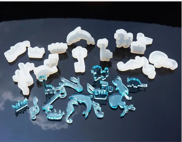 

Clear Silicone Mold DIY Animal Pendant Necklace Jewelry Mould Hair Accessories Resin Craft Tool resin molds for jewelry