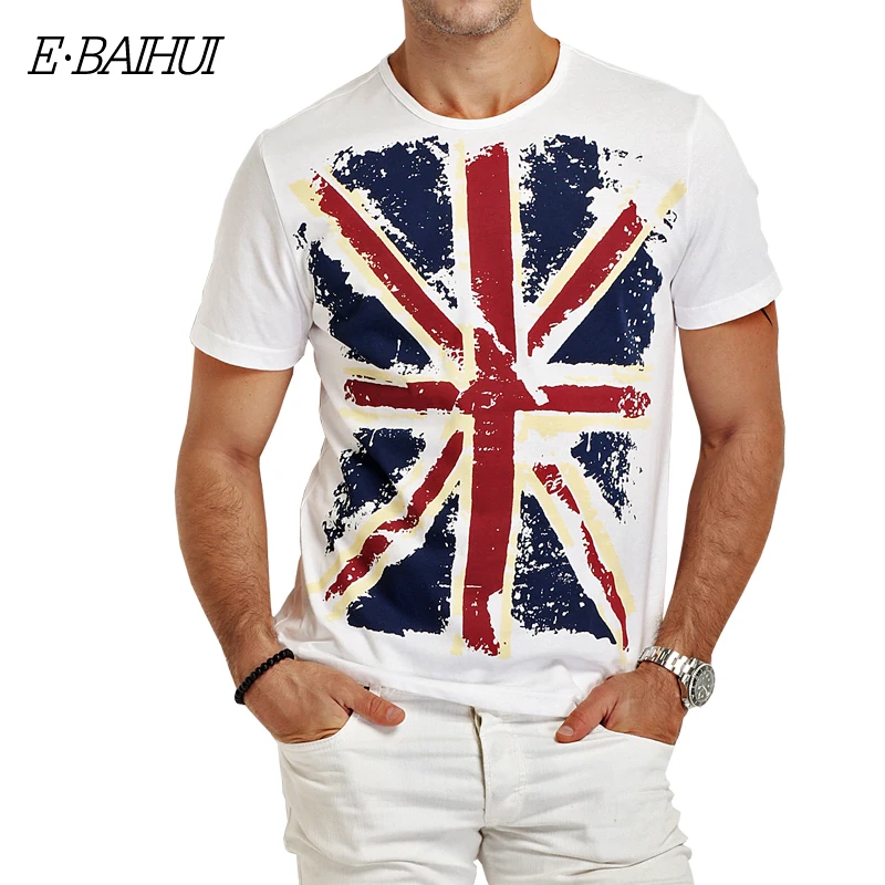 E-BAIHUI Brand Cotton men Clothing Male Slim Fit t shirt Man T-shirts Casual T-Shirts Skateboard Swag mens tops tees Y001 12