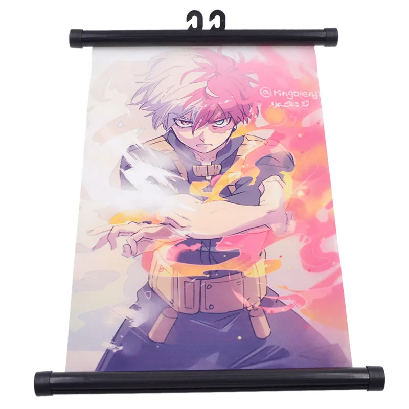 

My Hero Academy Animation Posters Cartoon Figure Printed Rectangle Scroll Paintings Gift Modern Home Room Wall Decor Collections