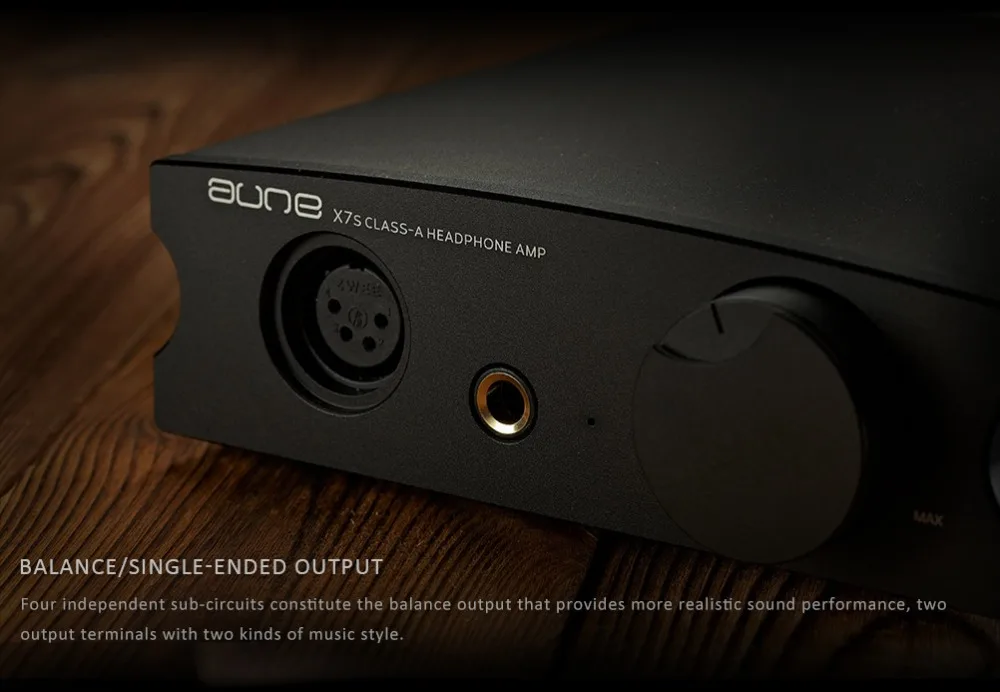 2019 new arrive Aune X7s Class A Balance Output Audio AMP HIFI Audiophile Headphone Amplifier