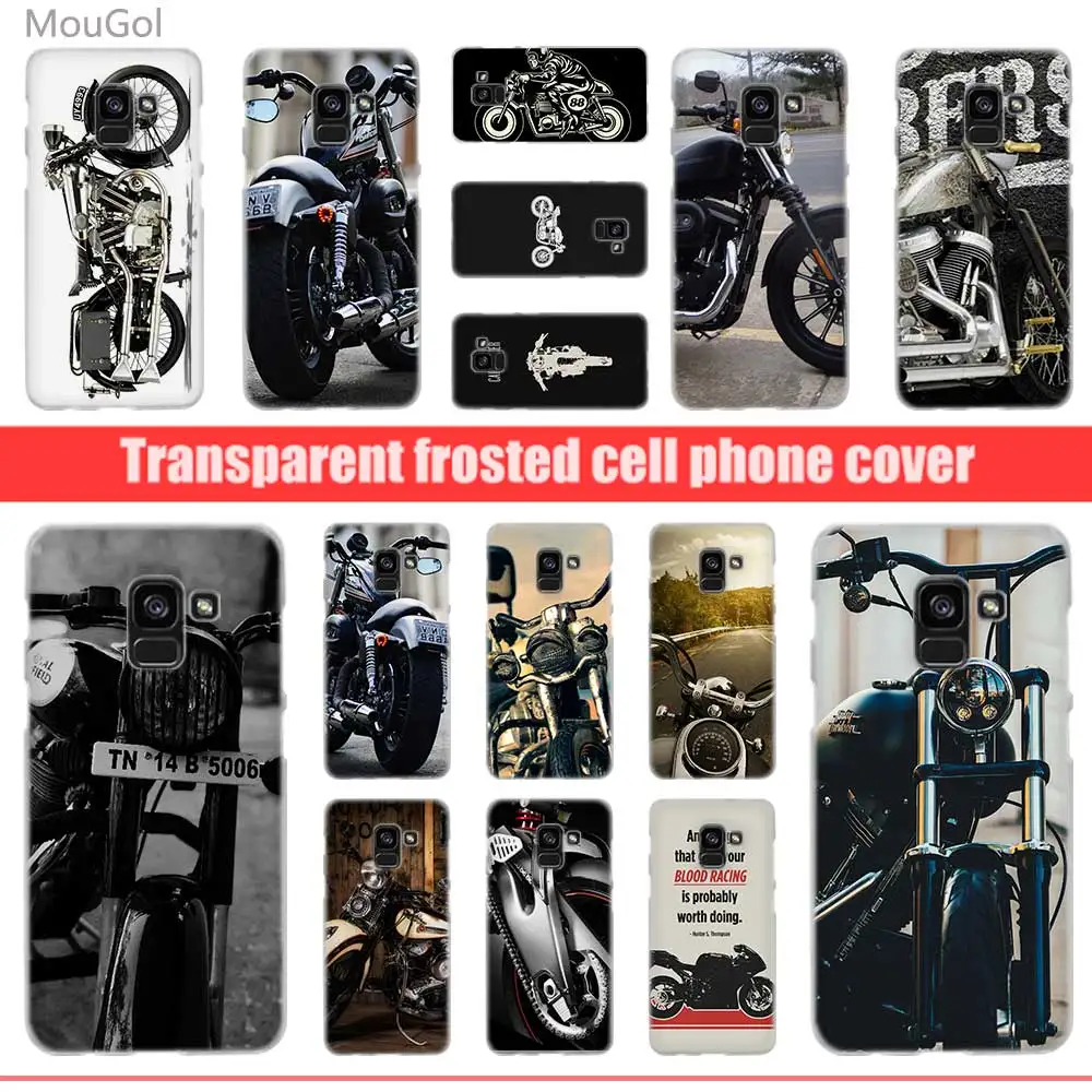 Classic Motorcycle Motorbike Incredible hard cover case for Samsung Galaxy A6 A5 A8 A7 2016 2017 2018 Grand Prime Note 9 8