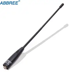 ABBREE NA-701 sma-женский двухдиапазонный VHF/UHF 144/430 МГц с высоким коэффициентом усиления мягкая штыревая антенна для Baofeng UV-5R BF-888S UV-82 Walkie Talkie