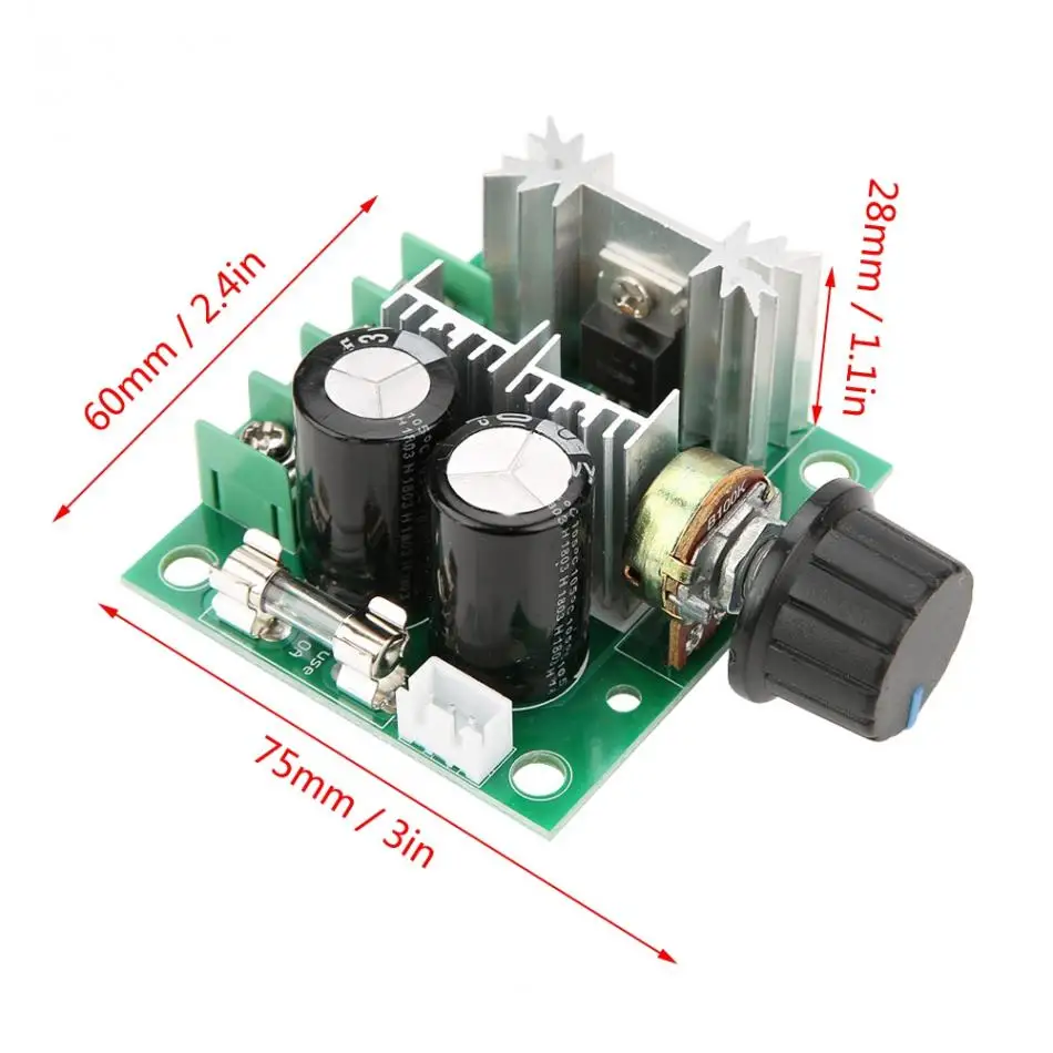 12 V-40 V 10A PWM регулятор двигателя пост. тока с плавно-изменяющейся скоростью переключатель модуль 13 kHz DC Мотор скорость контроллер высококачественный