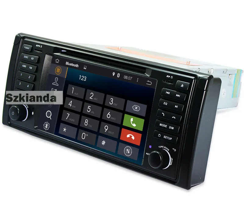 Clearance Android 7.0 Quad Core GPS Navigation 7"Car DVD Player for BMW E39 X5 M5 1997-2003 with BT RDS Radio SWC USB SD 3G WIFI Canbus 3