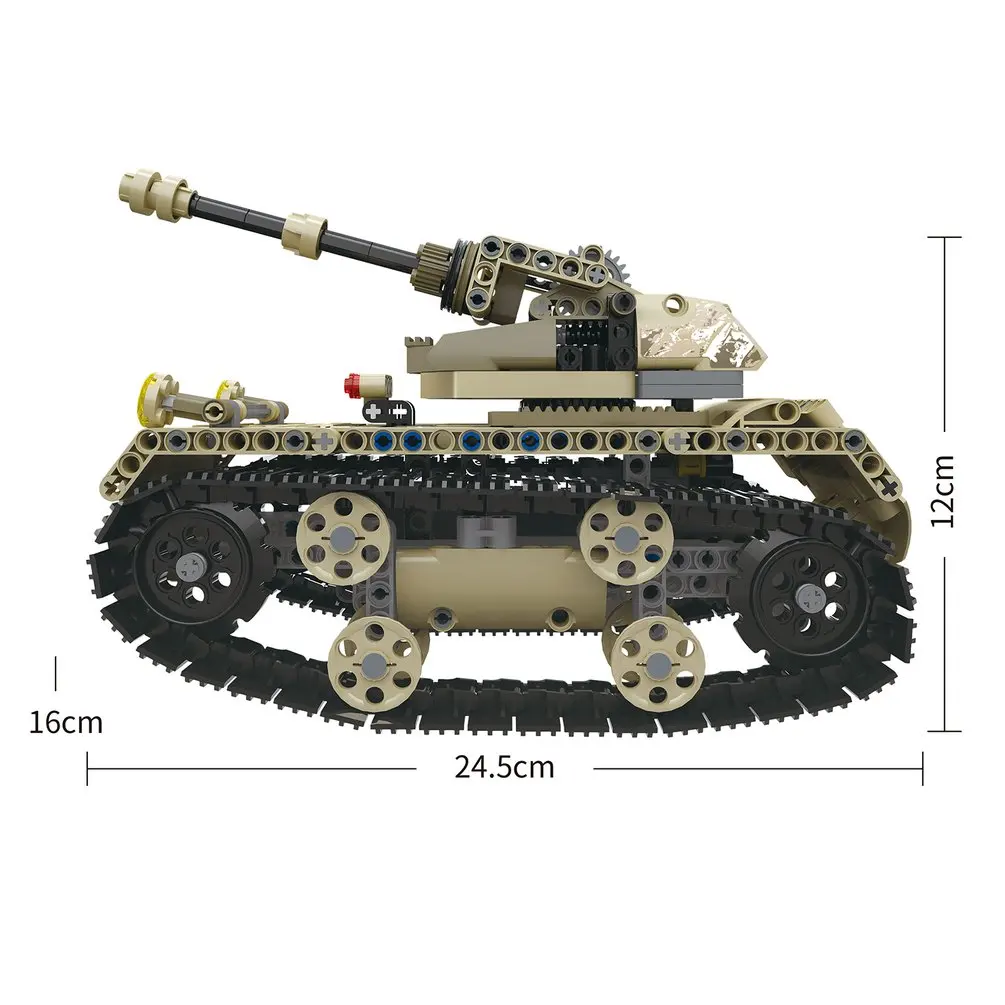 MoFun-13009 2,4G 4H usb зарядка строительный блок имитация военный автомобиль 538 шт. DIY электрическая Радиоуправляемая машина для детей