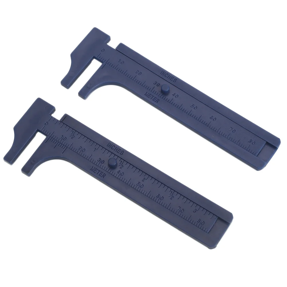 

Blue Plastic Metal Micrometer Measure Plastic Caliper Durable Mini Vernier Caliper Plaything
