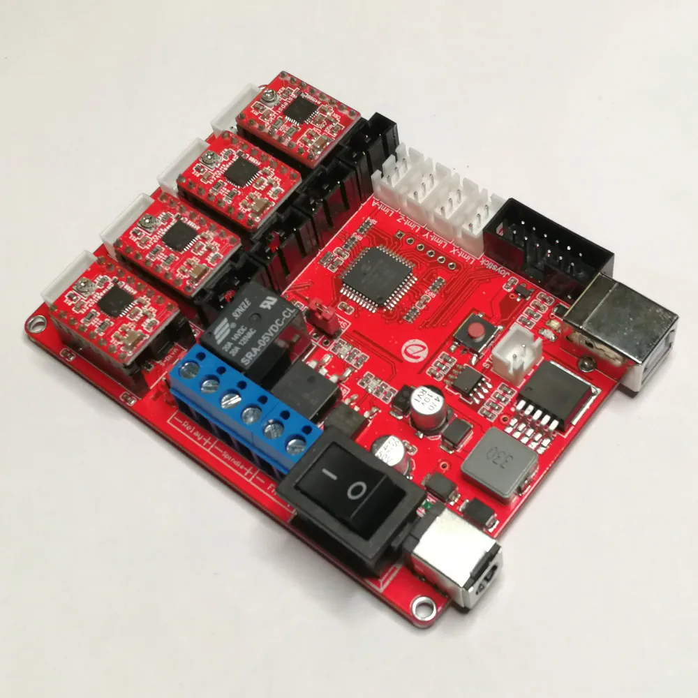 CNC GRBL 4 осевая панель управления лазерный гравировальный станок материнская