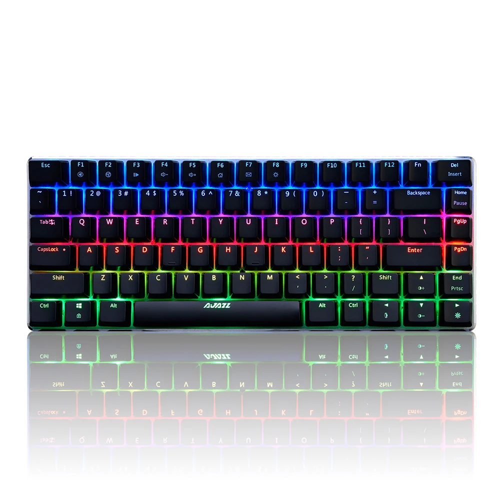 AJAZZ AK33 механическая клавиатура RGB игровая 82 клавиши синий/черный переключатель