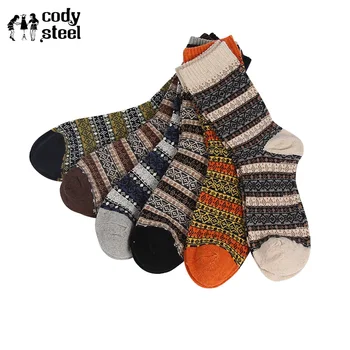 

Vintage Mens Wool Socks Warm Fashion Diamond Rabbit Cute In Tube Socks Male Thermal Man Warm Socks 2pairs/lot=4piece
