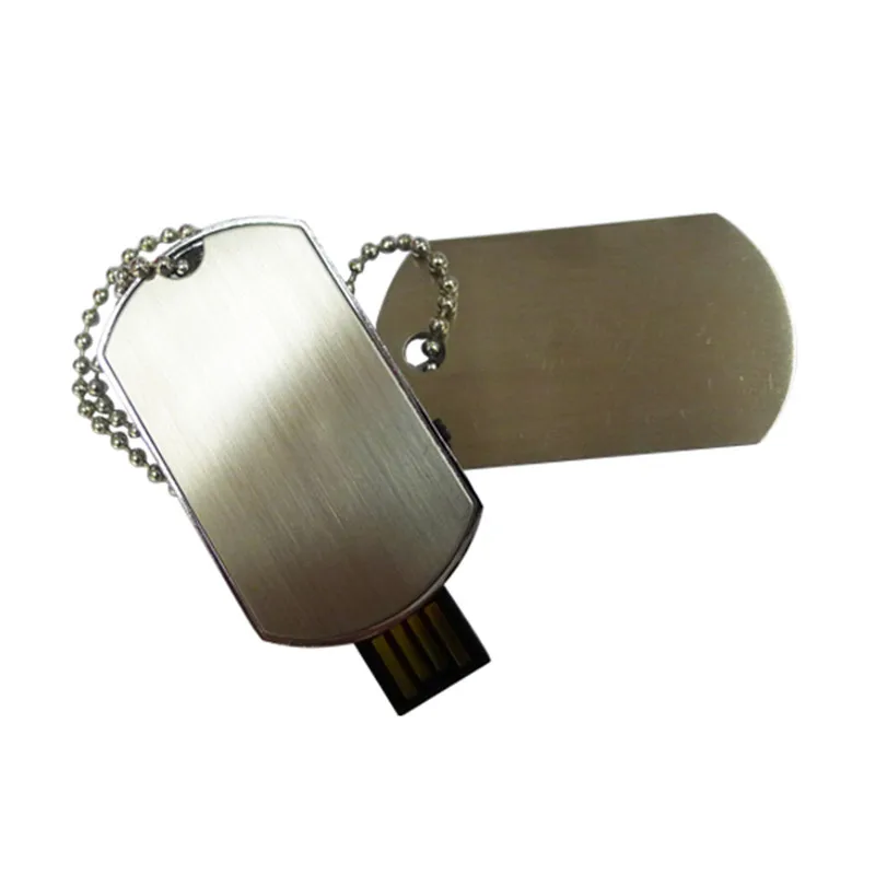 Бесплатная доставка Цепочки и ожерелья Военная Униформа dog tag Форма USB 2.0 4 ГБ 16 64 8 32