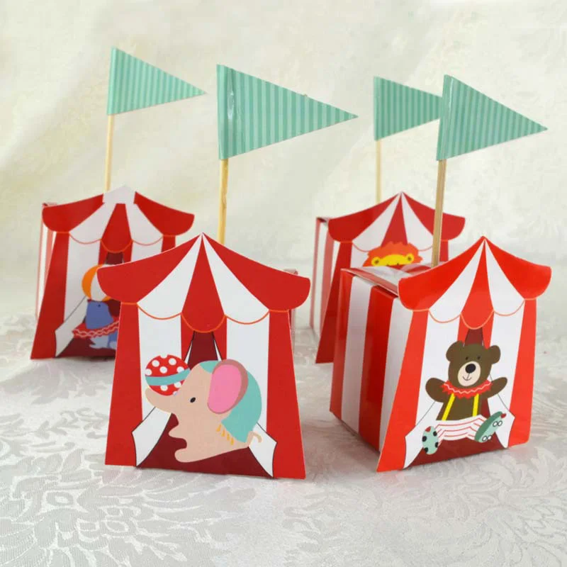 50 шт. лазерная резка цирковые животные Подарочная коробка для конфет коробки для свадьбы и подарки для гостей детский душ украшения на день рождения