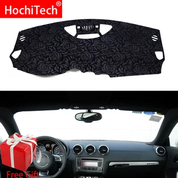 

Rose Pattern Non-slip Dashmat Dash Mat Dashboard Cover Pad Cover Carpet Car Sticker for AUDI TT TTS 2008 2009-2014 Car Styling