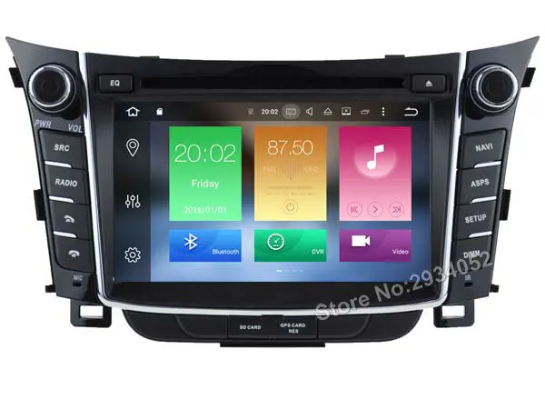 Discount FOR HYUNDAI i30 2011-2013 Android 8.0 Car DVD player Octa-Core(8Core) 4G RAM 1080P 32GB ROM WIFI gps head device unit stereo 15
