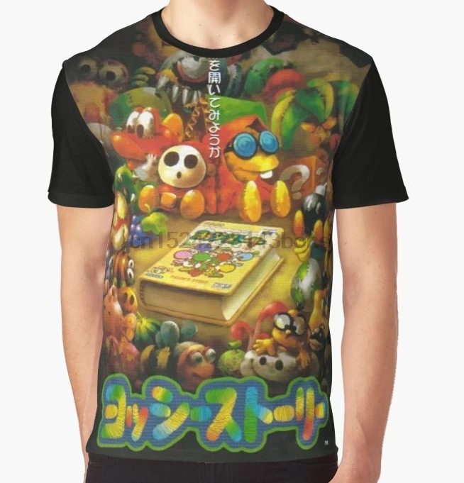 

All Over Print T-Shirt Men Funy tshirt Yoshi Short Sleeve O-Neck Graphic Tops Tee women t shirt