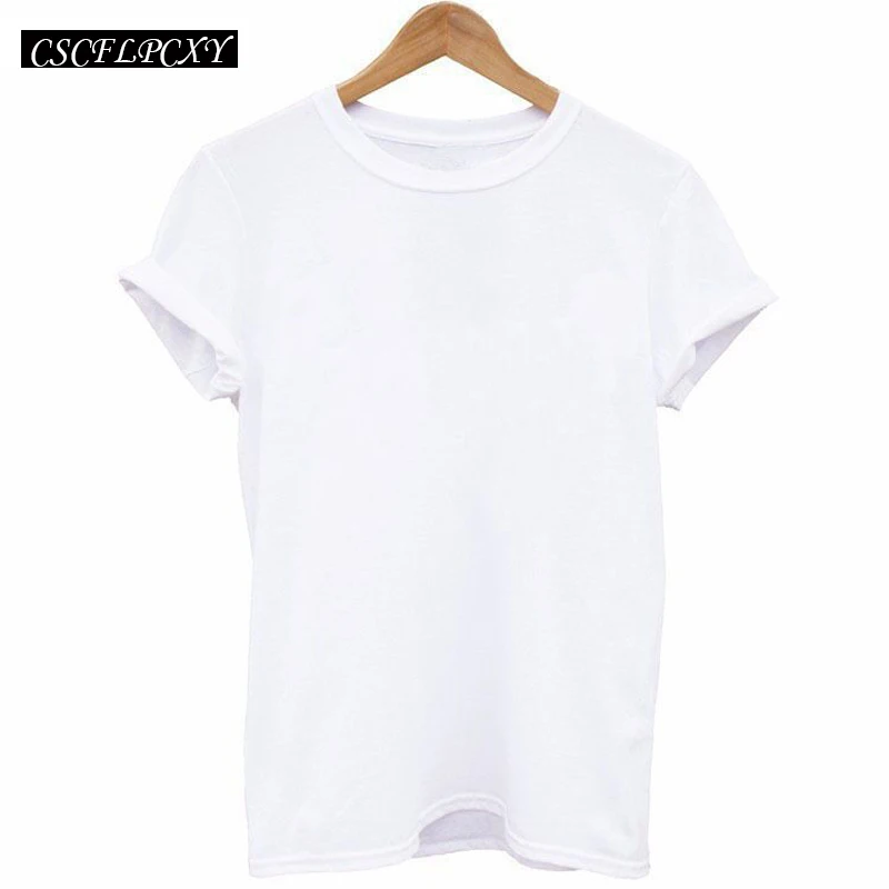 Women T-Shirts 2017 Summer Tee Shirt Women Solid Color Casual Black White Short Sleeve O-Neck Ladies Tees Tops Female T Shirt