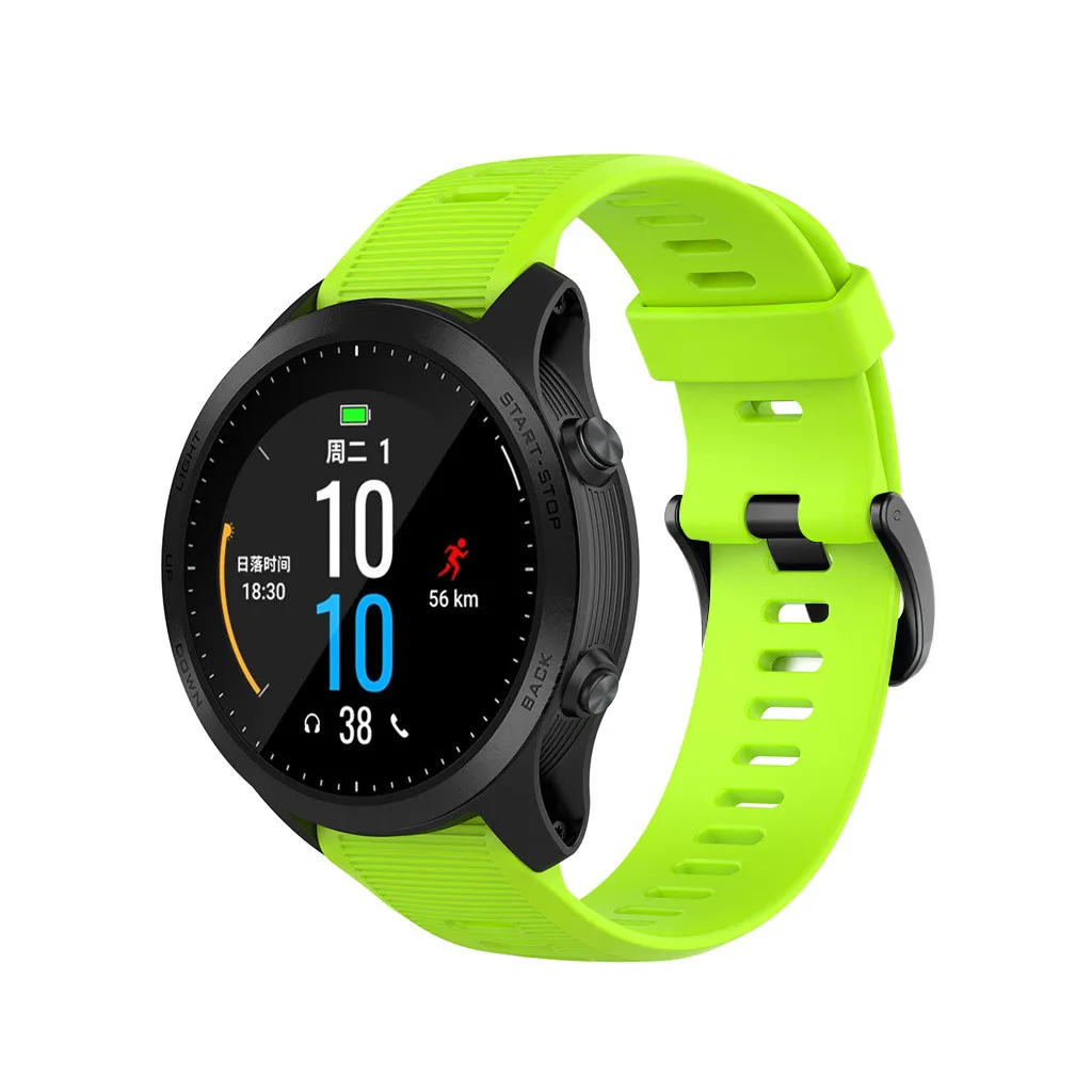 Сменный силиконовый ремешок на запястье для Garmin Forerunner 945/935/Fenix 5/Plus, светильник различных цветов, гибкий, модный