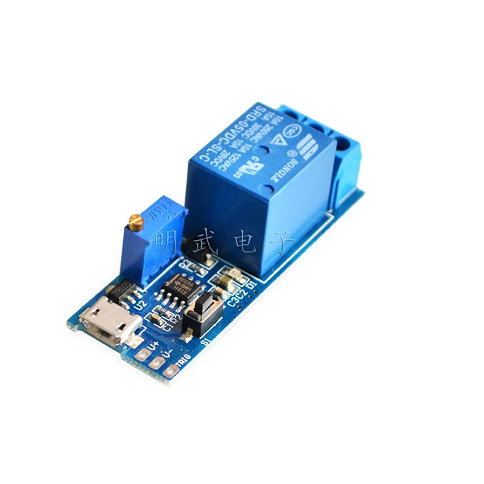 

5V 30V Micro USB Power Adjustable Delay Relay Timer Control Module Trigger Delay Switch Module