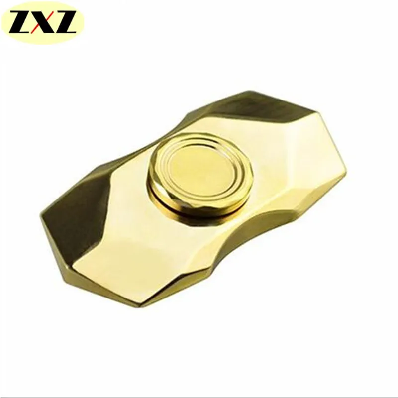 New exquisite diamond modelling fidget spinner EDC toy hand spinner brass ADHD adults educational toy The
