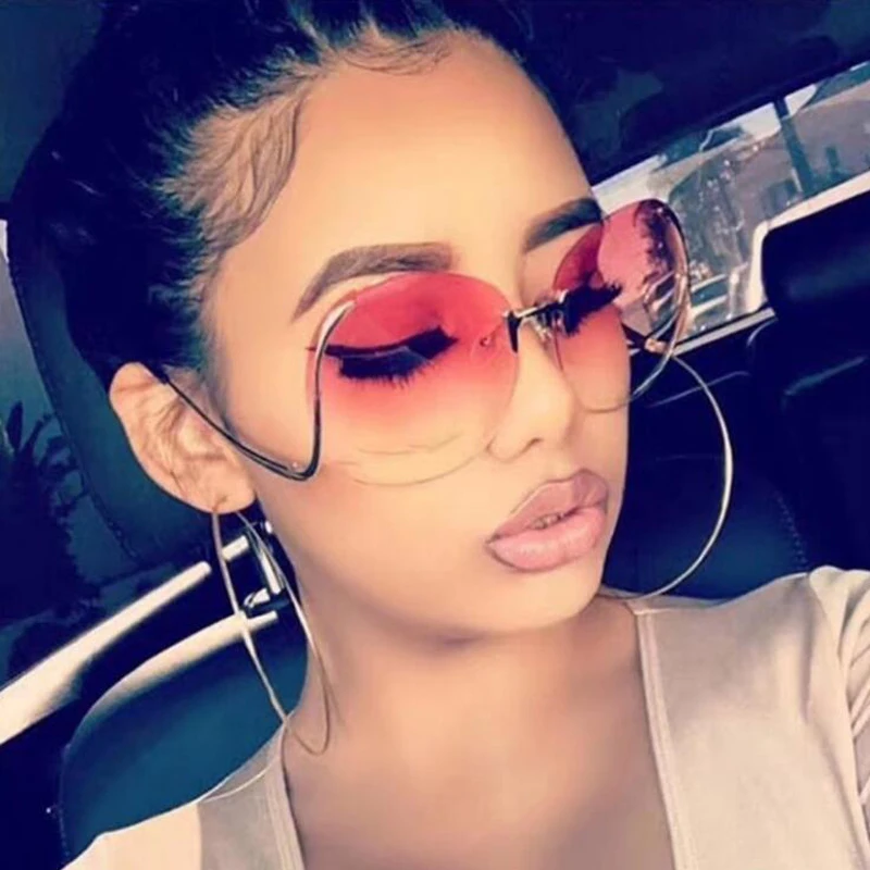 

2018 New Brand Designer Women Sunglasses Luxury Colorful Eyewear Female Metal Frame UV400 Driving Sun Glasses Fashion Oculos