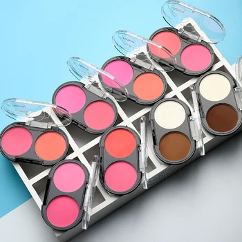 NOVO Blush Maquiagem Colorete paleta de mejillas resistente al agua rubor maquillaje en polvo cara Colorete