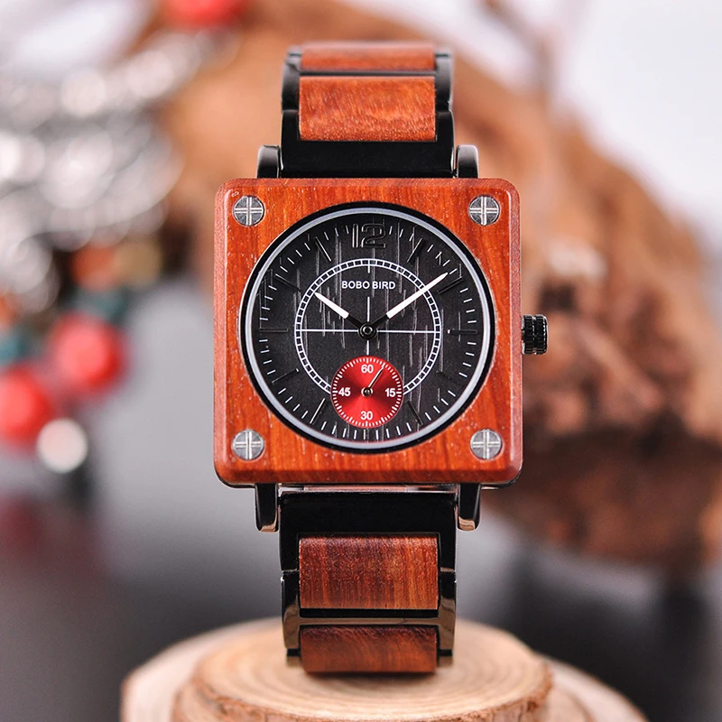 Часы мужские деревянные женские наручные часы BOBO BIRD relogio feminino erkek kol saati Timepiece в