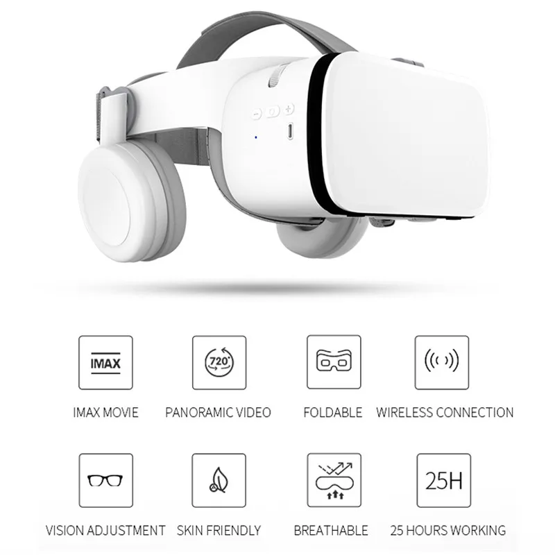 Best Price Cheap FpvJ4 BOBOVR Z6 Upgrade 3D Glasses VR Headset Google Cardboard Bluetooth Virtual Reality Glasses Wireless VR Helmet For Smartphones