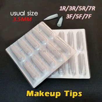 

100pcs/One Size Permanent Makeup Tips Eyebrows Lip Makeup Machine Tip Free Shipping (1/3/5/7R3/5/7F)