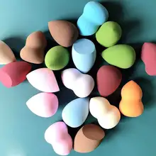 Капельки воды 100 шт косметическая губка для лица Гладкий макияж мягкая основа слоеные многоцветные губки косметическая пуховка в форме