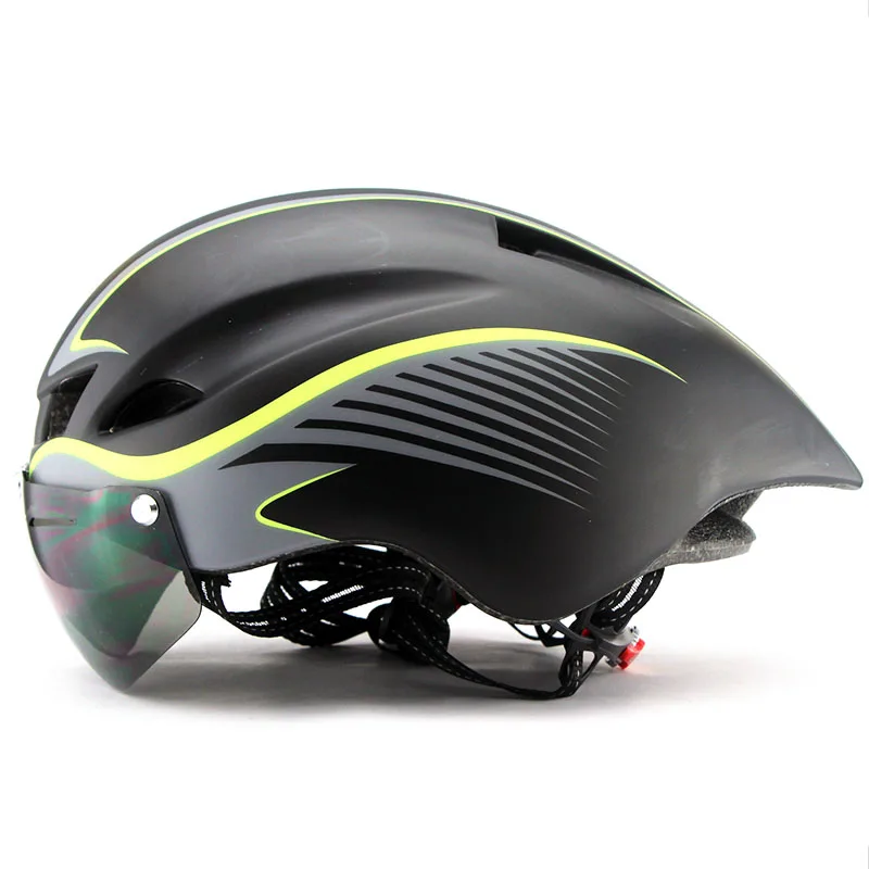 290g Aero TT дорожный велосипедный шлем очки для велоспорта гоночный велосипед спортивный защитный шлем TT in-mold дорожный велосипед велосипедные очки шлем